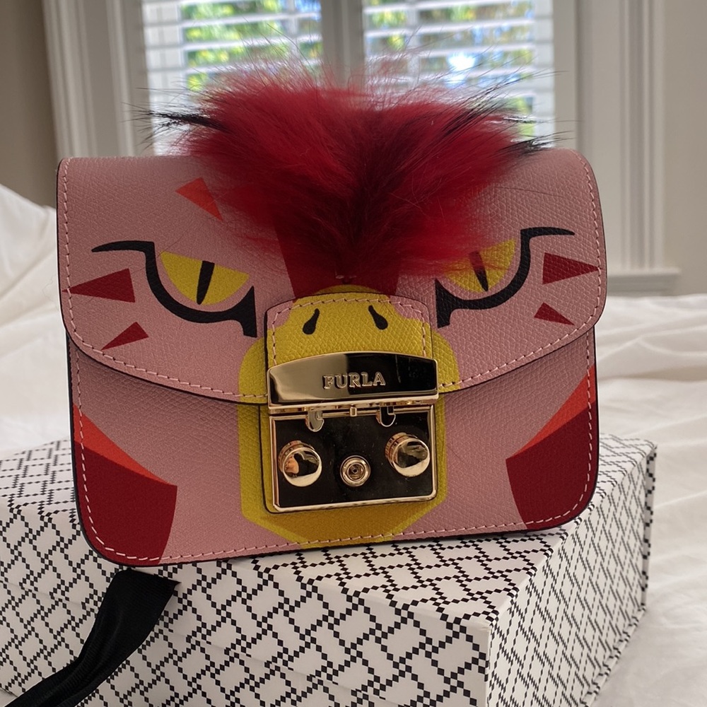 Furla monster animal mini purse